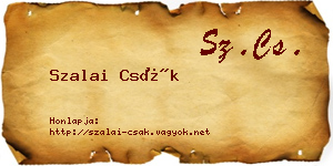 Szalai Csák névjegykártya